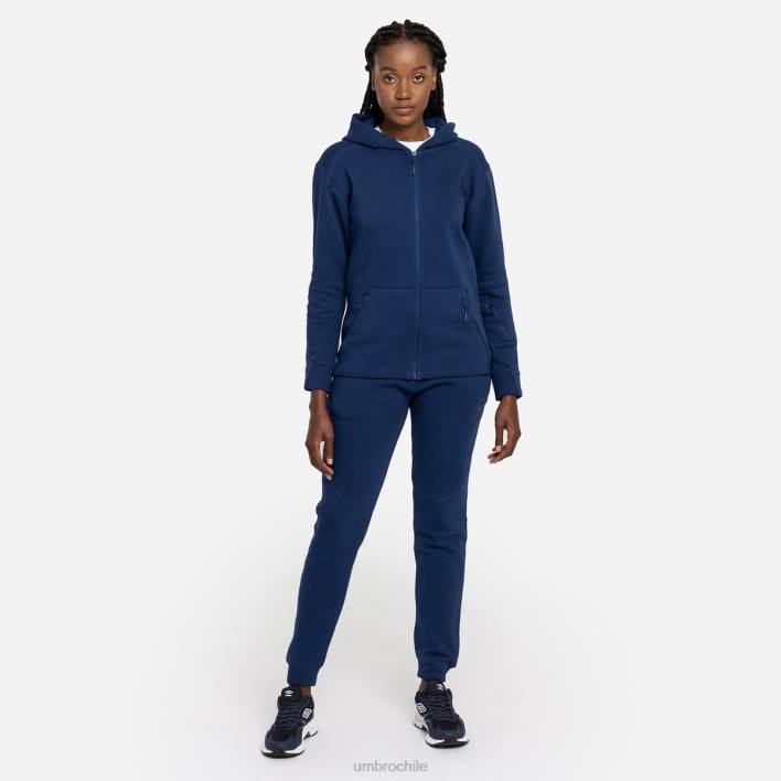 mujer Umbro dos azul marino chaqueta con capucha pro polar elite ropa FTXL518
