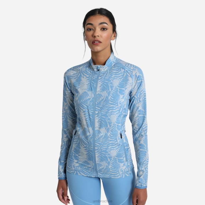 mujer Umbro encanto/gris plata chaqueta tejida estampada para entrenamiento profesional ropa FTXL514