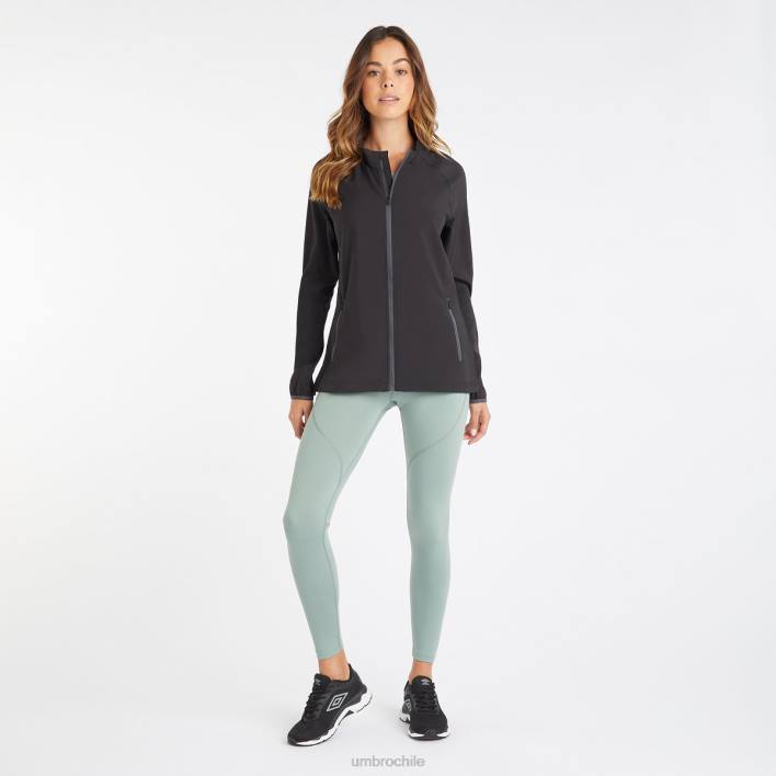 mujer Umbro negro/carbono chaqueta tejida estampada para entrenamiento profesional ropa FTXL513