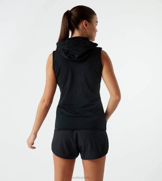 mujer Umbro negro chaleco de ptf de contorno clásico ropa FTXL521