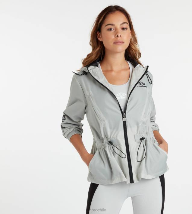 mujer Umbro niebla/negro chaqueta reflectante tech zt ropa FTXL517