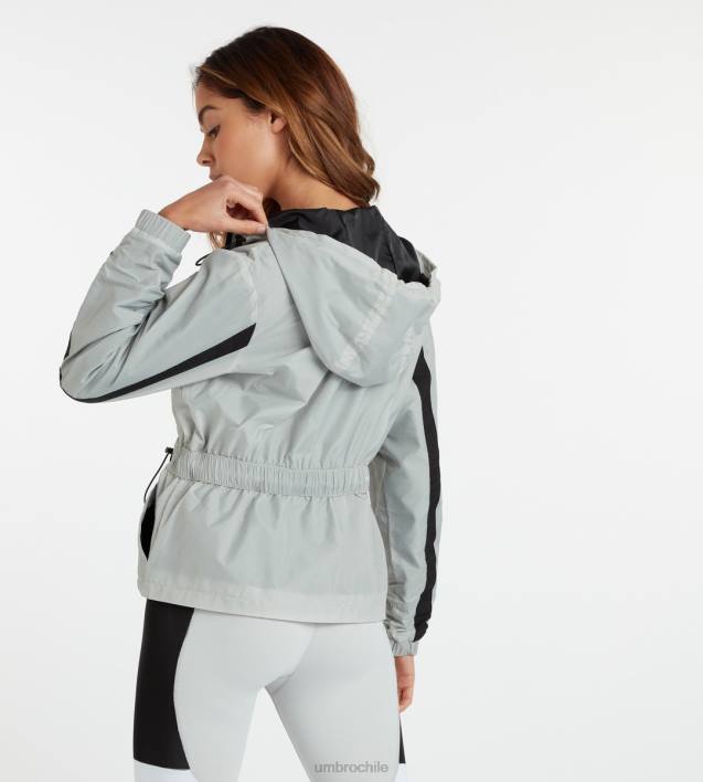 mujer Umbro niebla/negro chaqueta reflectante tech zt ropa FTXL517