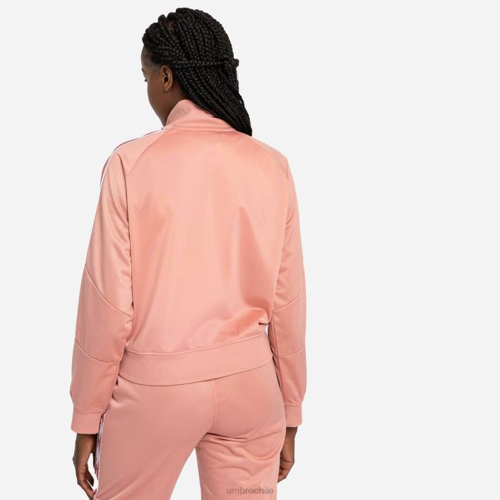 mujer Umbro roseta/blanco chaqueta con panel de tricot con cinta de rombos ropa FTXL516