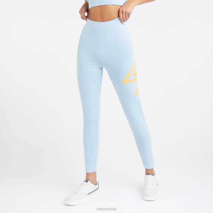 mujer Umbro caída del ángel / naranja ardiente leggings con logo grande ropa FTXL455