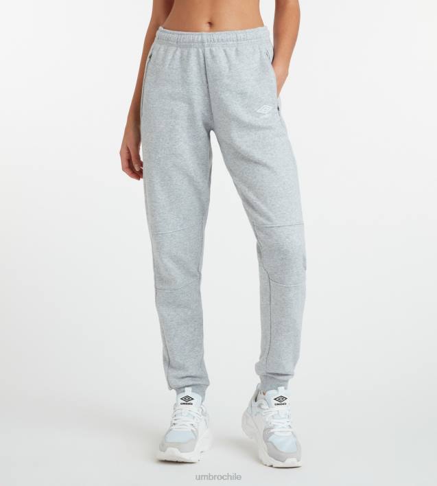 mujer Umbro gris jaspeado/blanco jogging club de ocio ropa FTXL466