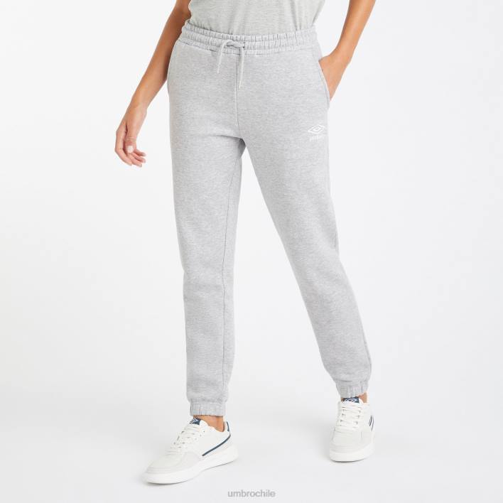 mujer Umbro gris jaspeado/blanco pantalones de chándal centrales ropa FTXL457