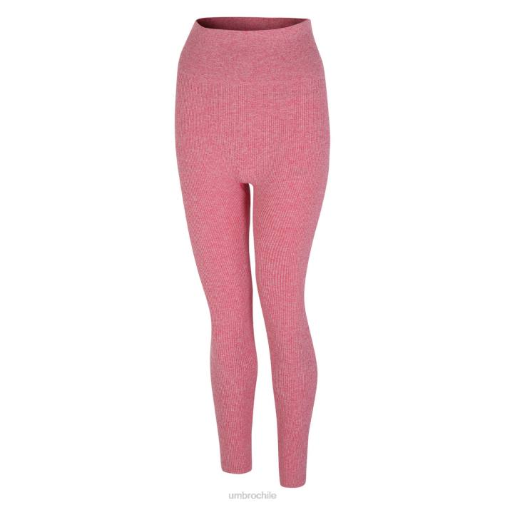 mujer Umbro marga rosa legging de canalé sin costuras ropa FTXL454