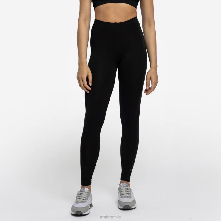 mujer Umbro negro leggings de algodón estilo diamante ropa FTXL472