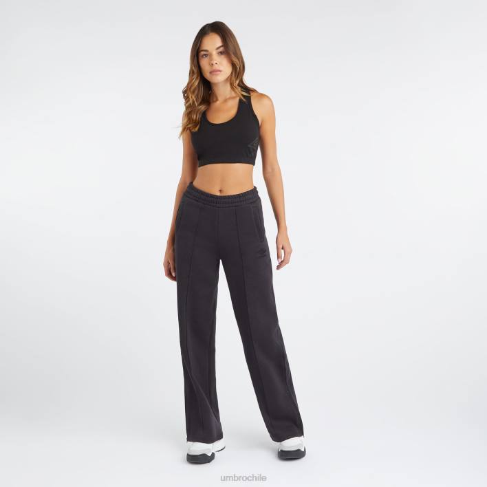 mujer Umbro negro pantalones de chándal centrales ropa FTXL459