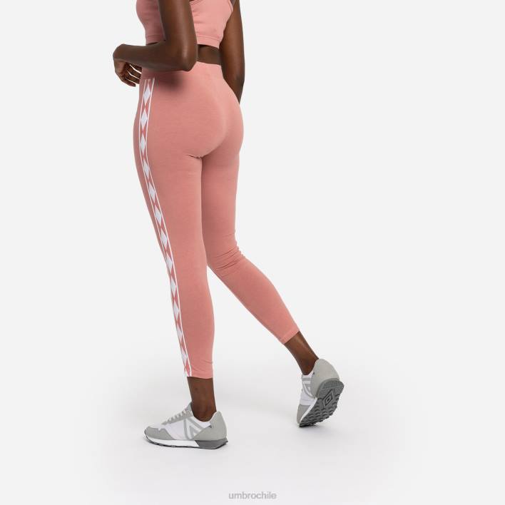 mujer Umbro roseta/blanco leggins de algodón con cinta de diamantes ropa FTXL483