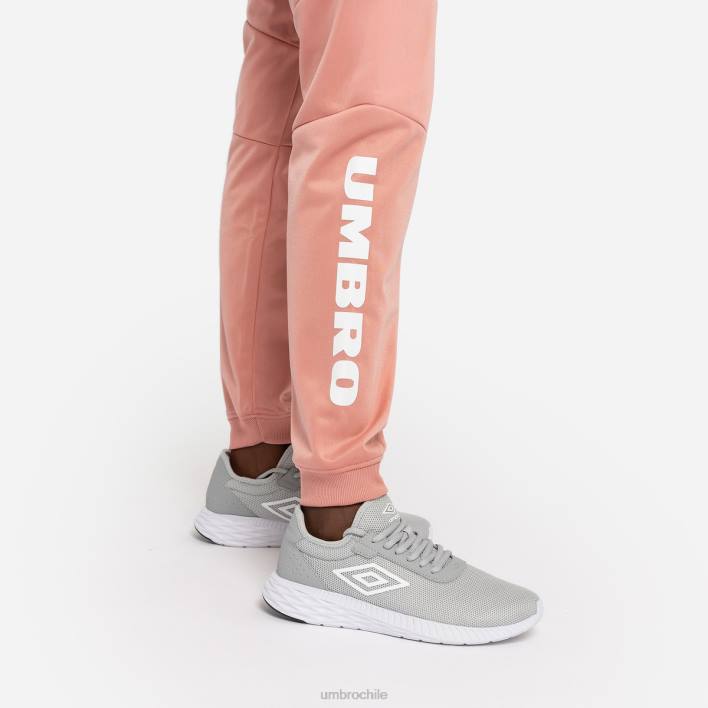 mujer Umbro roseta/blanco pantalones de tricot con cinta de diamantes ropa FTXL484