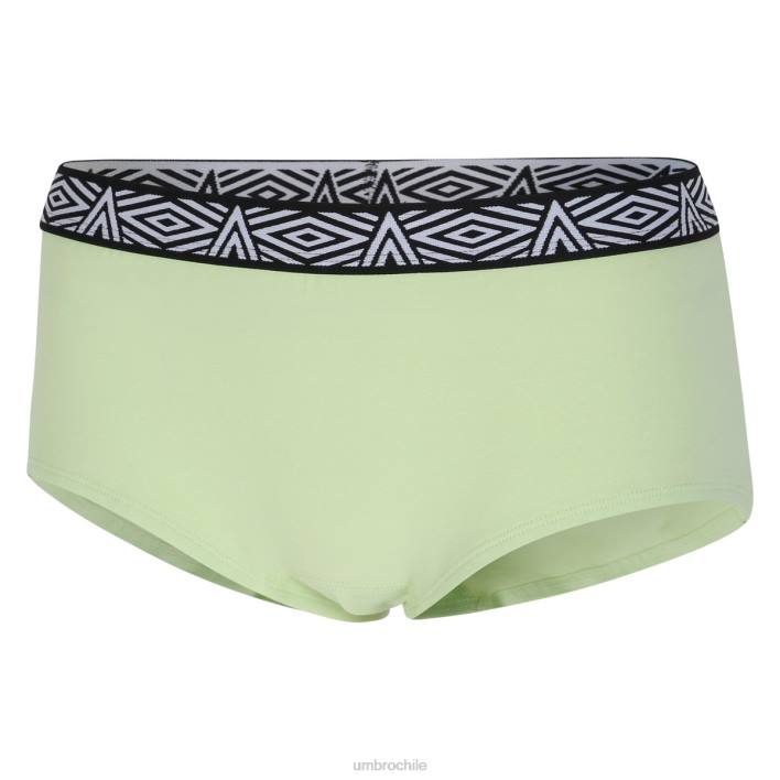 mujer Umbro verde/turquesa Pack de 2 hipsters Core para mujer ropa FTXL543