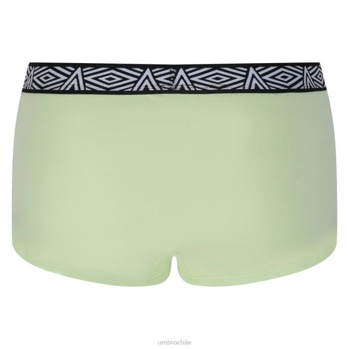 mujer Umbro verde/turquesa Pack de 2 hipsters Core para mujer ropa FTXL543