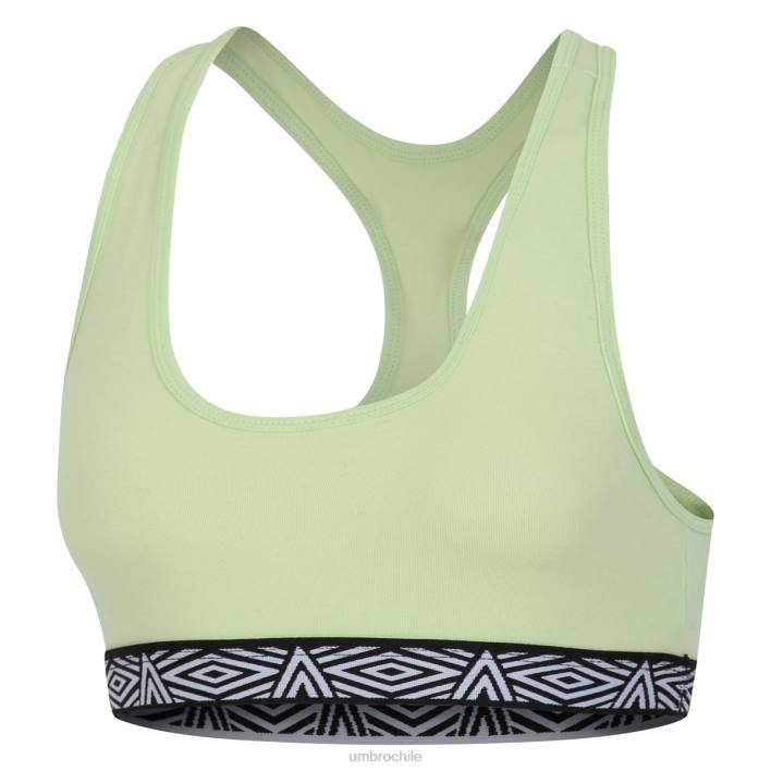 mujer Umbro verde/turquesa Pack de 2 tops de sujetador Core para mujer ropa FTXL539
