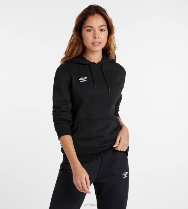 mujer Umbro blanco negro club de ocio con capucha ropa FTXL450