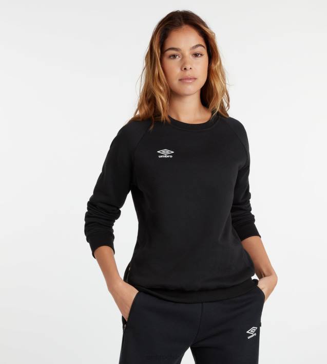 mujer Umbro blanco negro club de ocio sudor ropa FTXL433