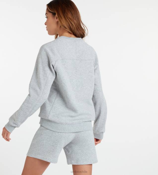 mujer Umbro gris jaspeado/blanco club de ocio sudor ropa FTXL432