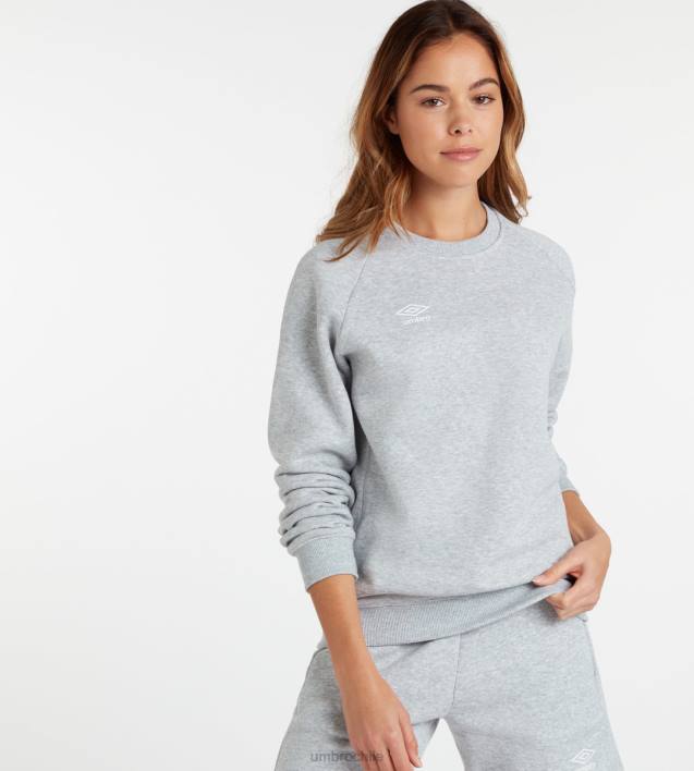 mujer Umbro gris jaspeado/blanco club de ocio sudor ropa FTXL432