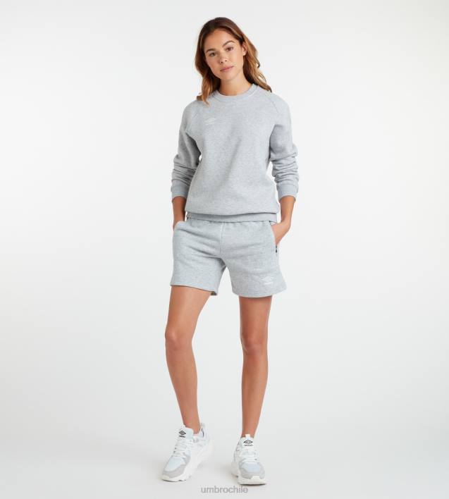 mujer Umbro gris jaspeado/blanco club de ocio sudor ropa FTXL432