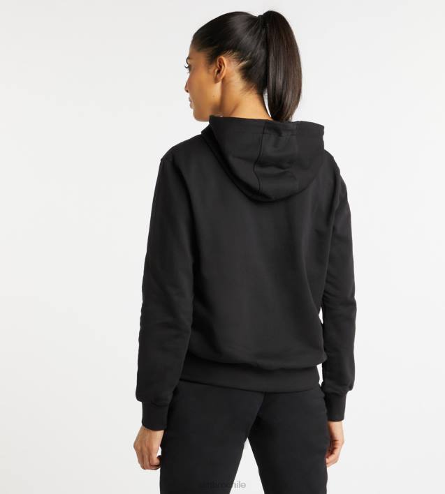 mujer Umbro negro sudadera clásica con capucha ropa FTXL436