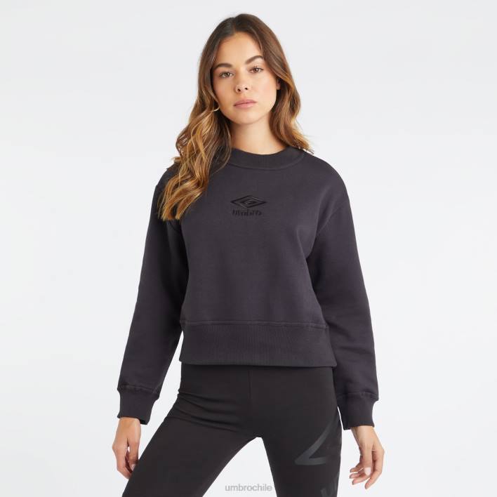 mujer Umbro negro sudadera core boxy ropa FTXL427