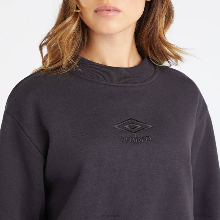 mujer Umbro negro sudadera core boxy ropa FTXL427