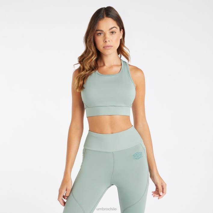 mujer Umbro verde chino sujetador deportivo de entrenamiento profesional ropa FTXL523