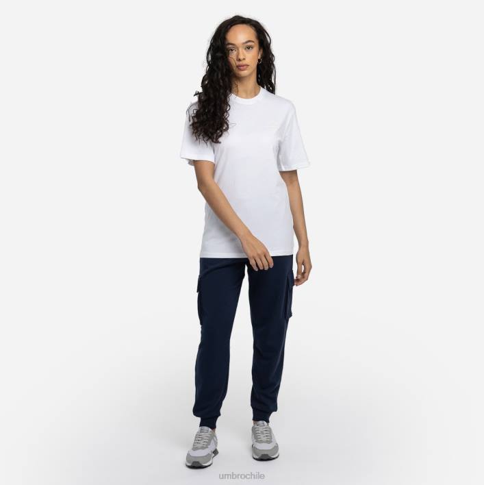 mujer Umbro blanco camiseta de novio de diamante ropa FTXL424