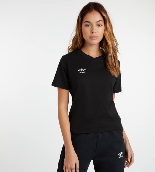 mujer Umbro blanco negro camiseta club de ocio ropa FTXL402