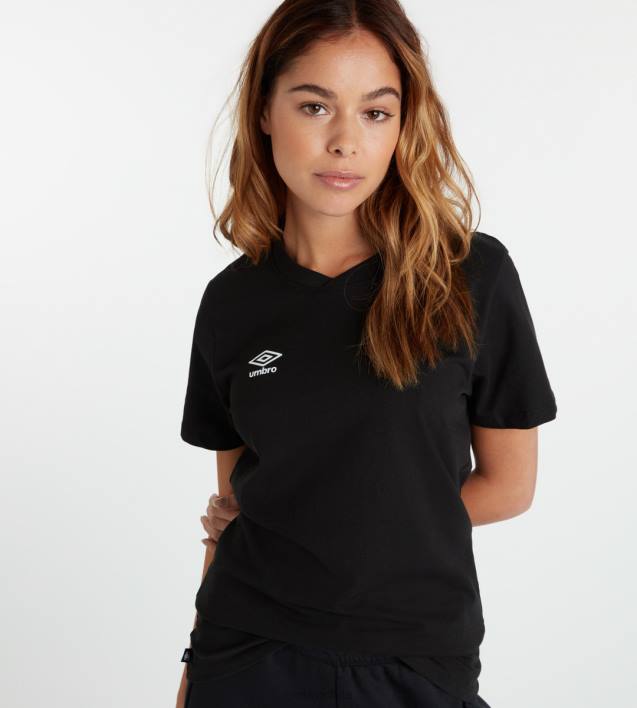 mujer Umbro blanco negro camiseta club de ocio ropa FTXL402