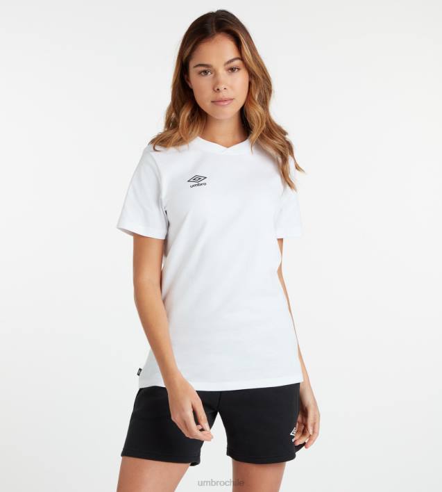 mujer Umbro blanco negro camiseta club de ocio ropa FTXL404