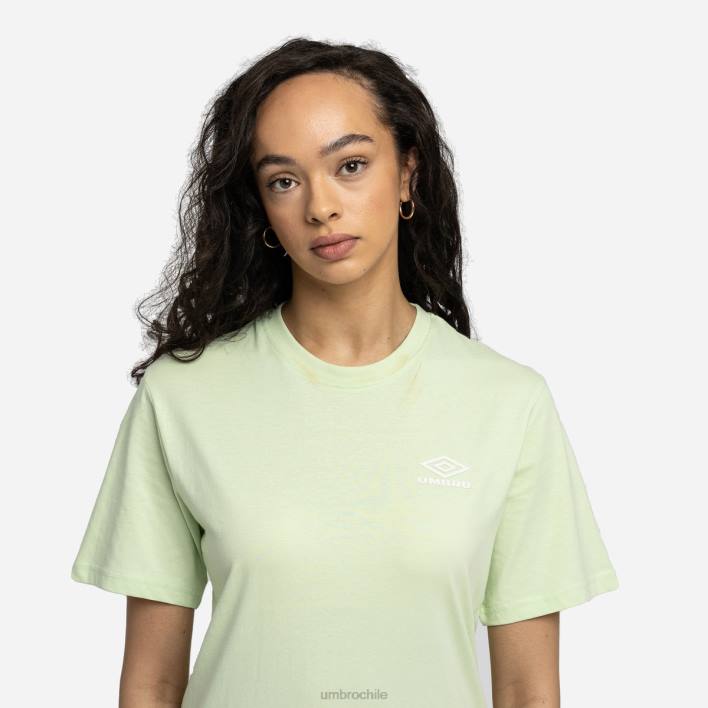 mujer Umbro espuma de mar/blanco camiseta de novio de diamante ropa FTXL423