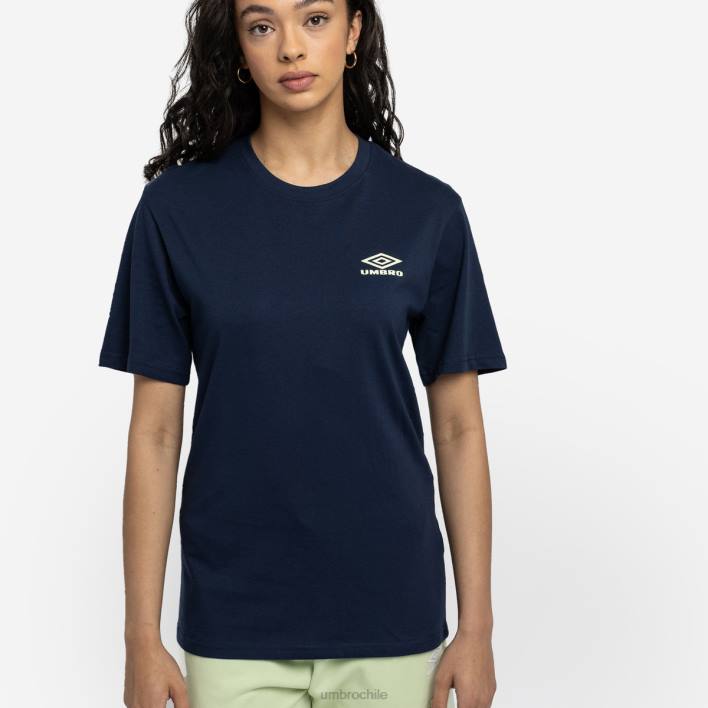 mujer Umbro humor índigo/espuma de mar camiseta de novio de diamante ropa FTXL421