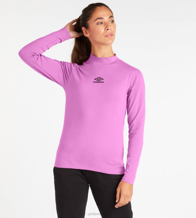 mujer Umbro magenta/negro camiseta de manga larga engima ropa FTXL420
