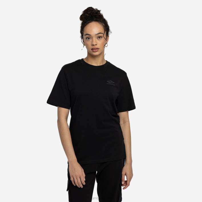 mujer Umbro negro camiseta de novio de diamante ropa FTXL422