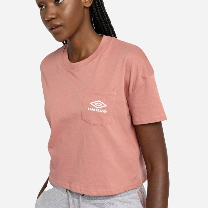 mujer Umbro roseta/blanco camiseta corta de diamantes ropa FTXL405