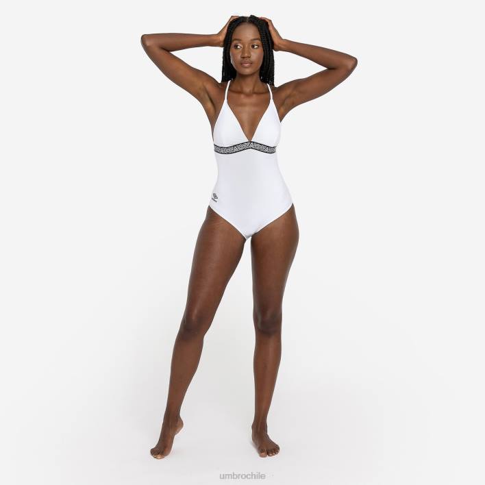 mujer Umbro blanco traje de baño grabado ropa FTXL564