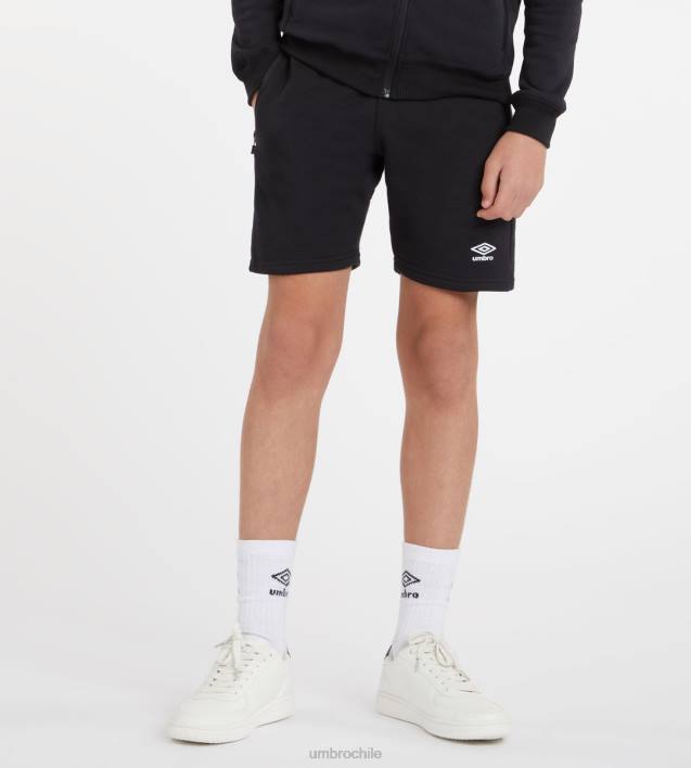 niños Umbro blanco negro club ocio jog short junior ropa FTXL666
