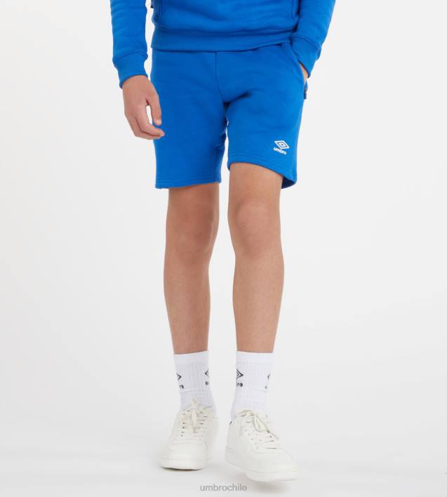 niños Umbro dos real/blanco club ocio jog short junior ropa FTXL669