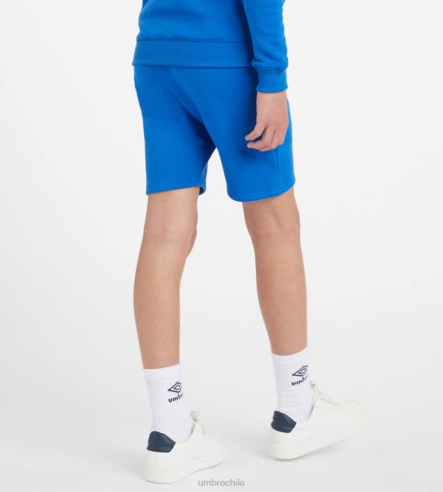 niños Umbro dos real/blanco club ocio jog short junior ropa FTXL669