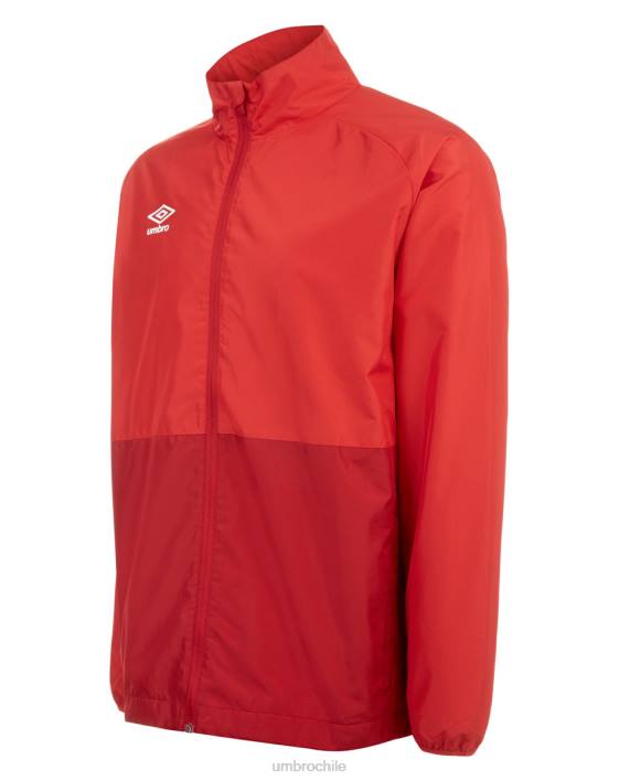 niños Umbro bermellón/rojo bufón chaqueta de ducha de entrenamiento junior ropa FTXL677