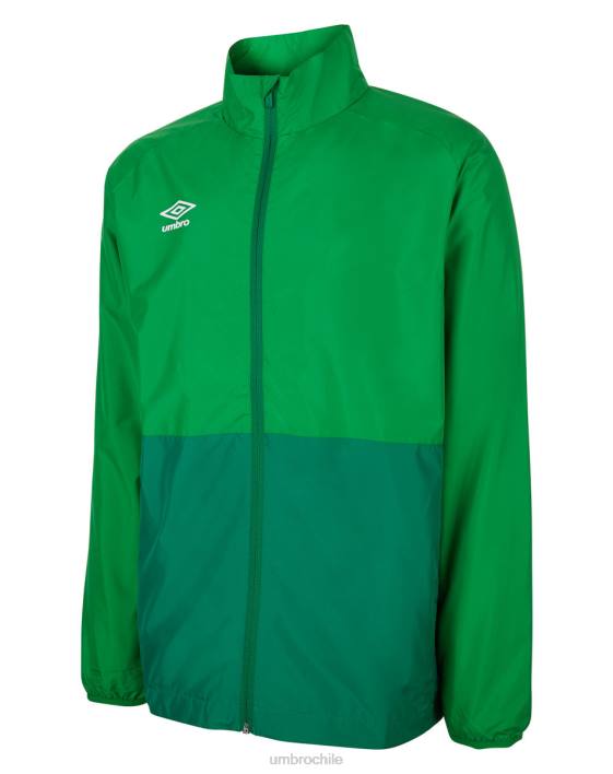 niños Umbro dos esmeralda/verde verde chaqueta de ducha de entrenamiento junior ropa FTXL675