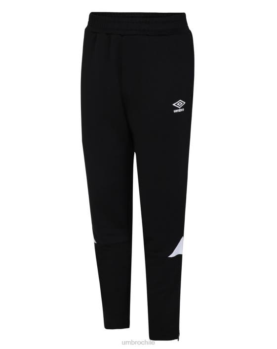 niños Umbro blanco negro pantalón cónico de entrenamiento total ropa FTXL658