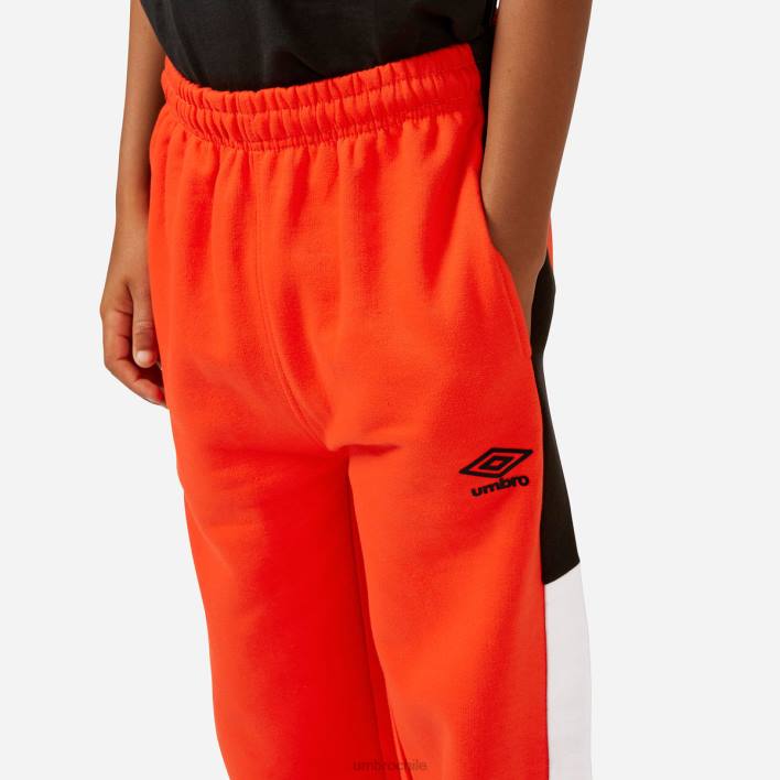 niños Umbro tomate cherry pantalones deportivos con paneles ropa FTXL656