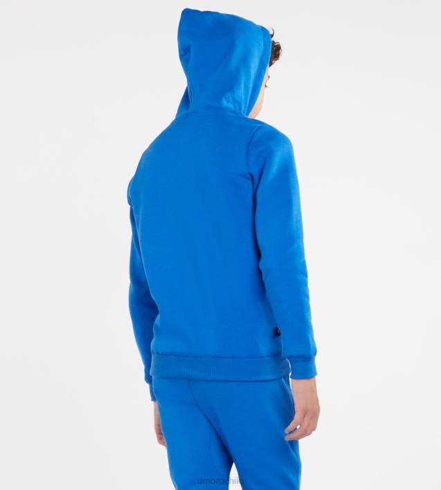 niños Umbro dos real/blanco club ocio zt sudadera con capucha junior ropa FTXL617