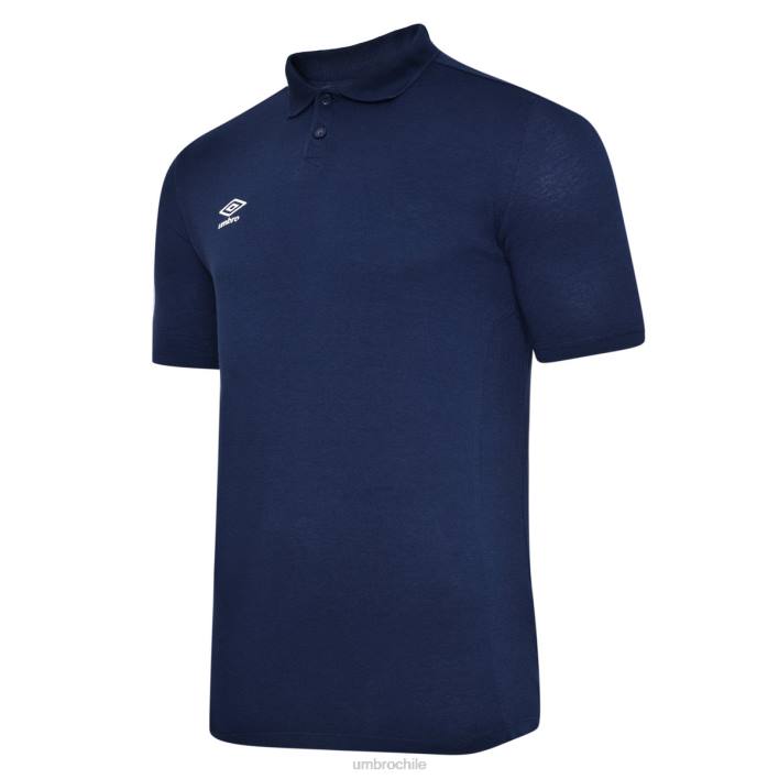 niños Umbro azul marino oscuro/blanco polo esencial junior ropa FTXL596