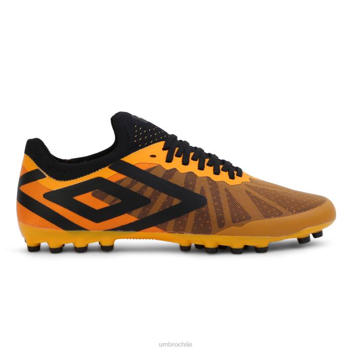 unisexo Umbro azafrán/negro velocita 6 pro ag calzado FTXL585