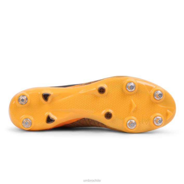 unisexo Umbro azafrán/negro velocita 6 pro sg calzado FTXL583