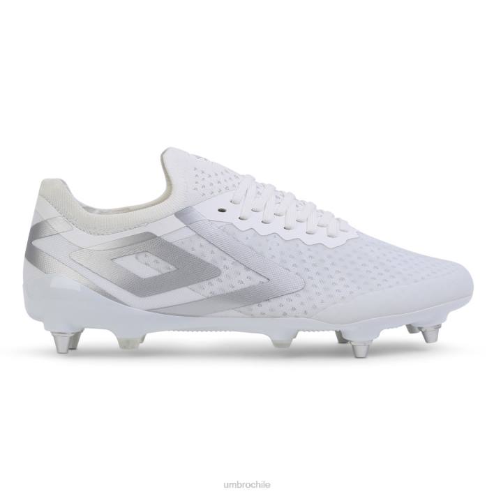 unisexo Umbro blanco/cromo metalizado velocita 6 pro sg calzado FTXL581