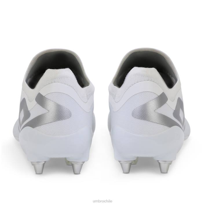 unisexo Umbro blanco/cromo metalizado velocita 6 pro sg calzado FTXL581